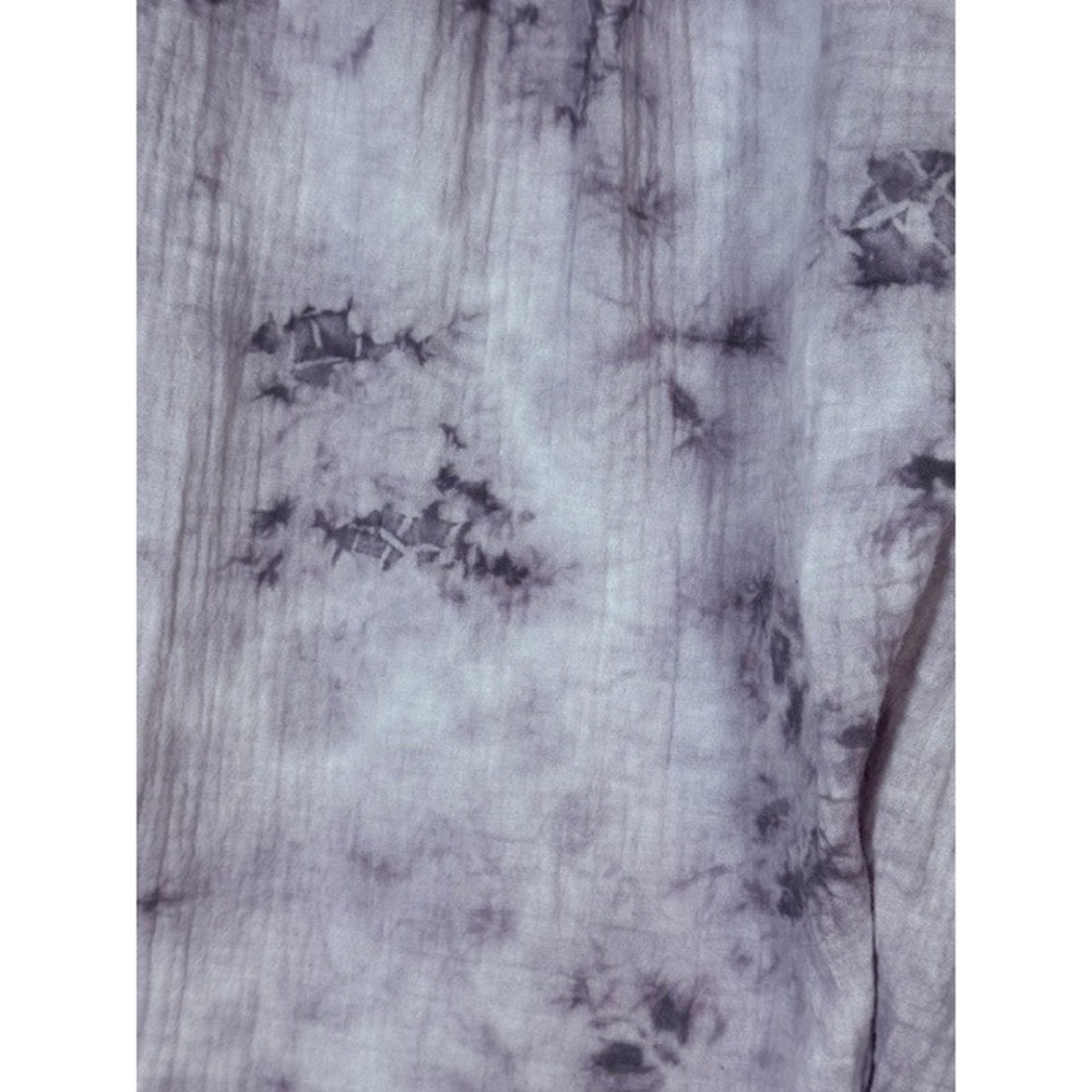 Drew NYC Harem Tulip Hem Pants M Tie Dye Lavender Gray Gauze Made in USA - Picture 6 of 8